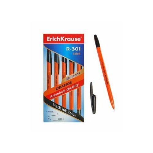 ручка er krause r 301 orange stick 0 7мм черный 43195 50 400 Ручка Er.Krause R-301 Orange Stick 0,7мм. черный 43195 (50/400)