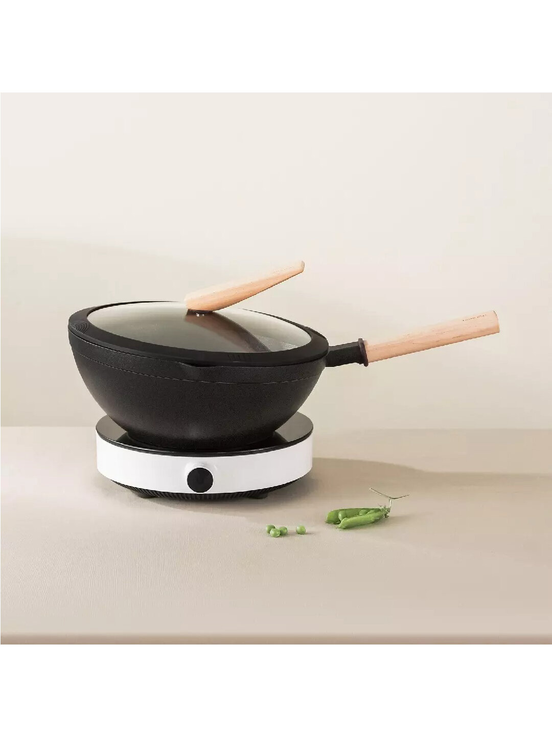 Сковороды Xiaomi Сковорода-вок с антипригарным покрытием Xiaomi Taste Plus Yuanmu Series Wok 30 cm