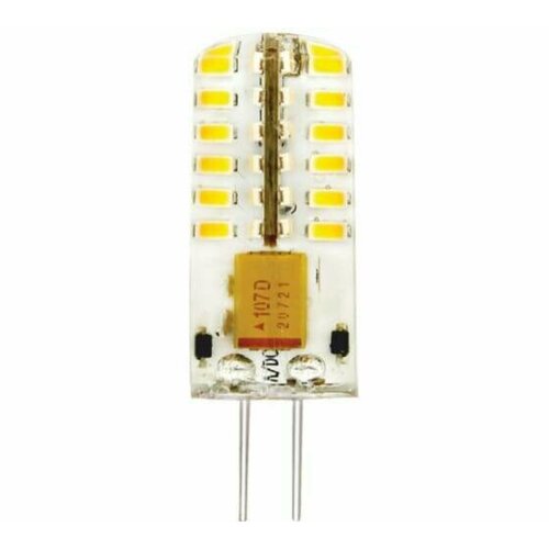 Лампа светодиодная 4W G4 6000K 12V ACDC силикон 13*37mm (LED PREMIUM G4-12V-4W-WW SL) Включай