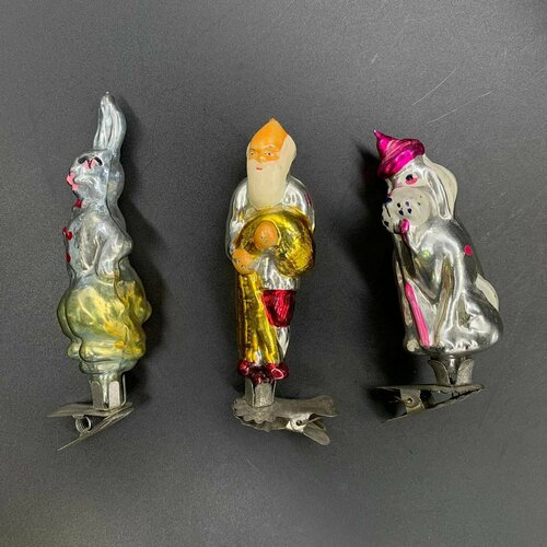 Комплект из 3 елочных игрушек в виде сказочных персонажей 