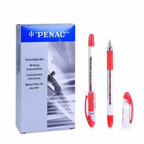 Ручка шариковая Soft Glider 0,7мм красная