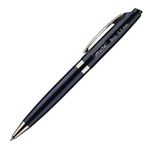 Ручка Ручка шариковая Attache Boss, синий корпус, цвет чернил-синий - 4 шт