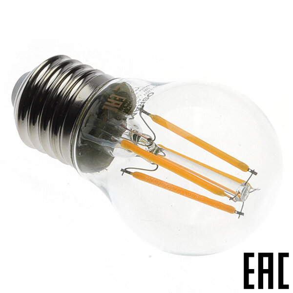 Лампа филаментная светодиодная OSRAM 5Вт 230V Е27 600Лм 2700K светодиодная 