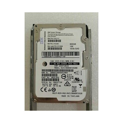 Жесткие диски IBM Жесткий диск IBM 600GB 15K 25 SAS Storwize V5030 01EJ864 4459300₽