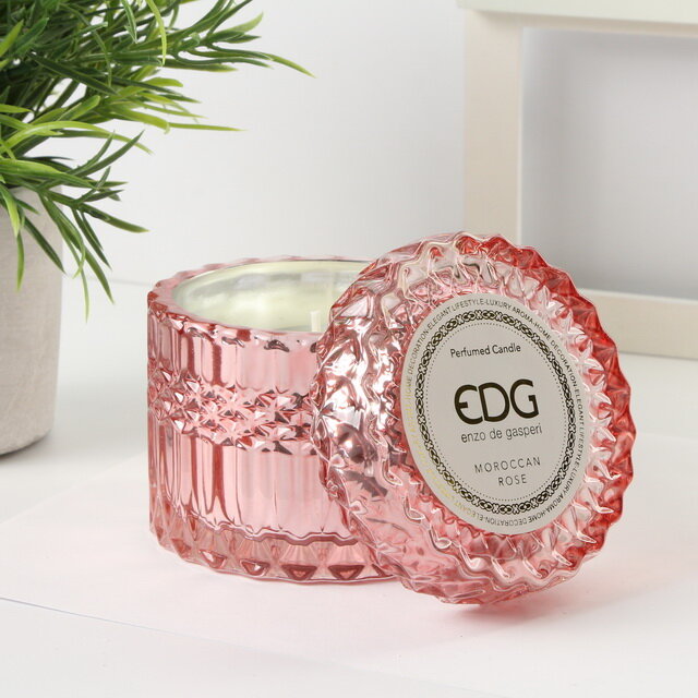 EDG Ароматическая свеча Crystal Gasperi: Moroccan Rose 9 см, стекло 612441,50