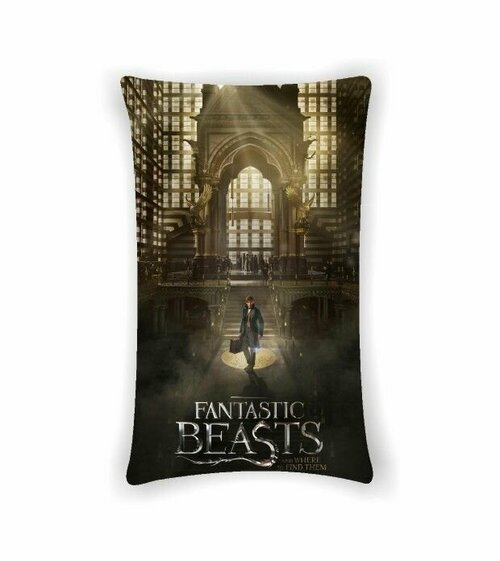 Подушка вертикальная Фантастические твари, Fantastic Beasts №8, Картинка с двух сторон
