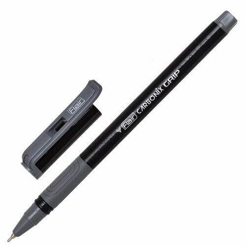 Ручка шариковая неавтоматическая Flair CARBONIXGRIP0.7, черн, масл, ман/F-1377