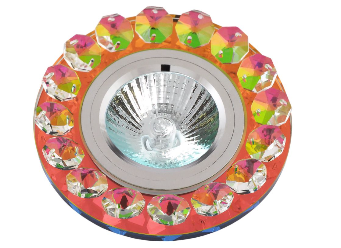 фото Светильник De Fran FT 850 COLOR MIX MR 16 50 W хром+зеркальный мультиколор