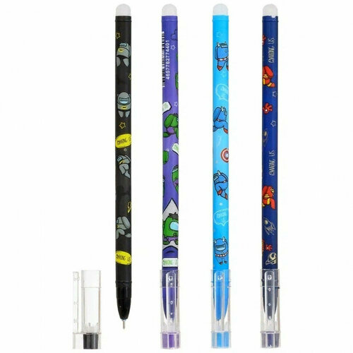 Ручка гелевая пиши-стирай синяя, 