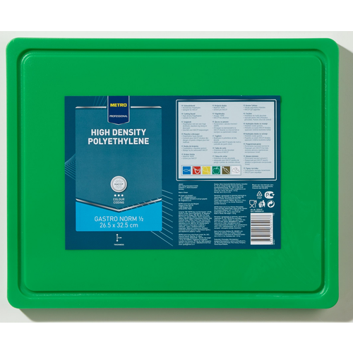 METRO PROFESSIONAL Доска разделочная зеленая, 32 x 26 x 2см зеленый