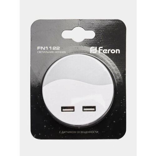 Светильник-ночник c 2 USB выходами, Feron FN1122