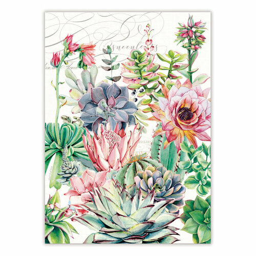 Полотенце кухонное Michel Design Works Розовый кактус 51х71 см хлопок 1970₽