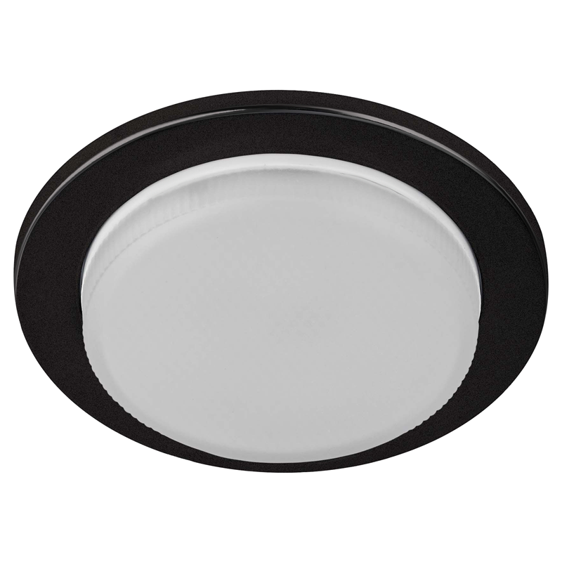 фото Встраиваемый светильник ЭРА GX53KL70 SBK черный матовый Б0057476