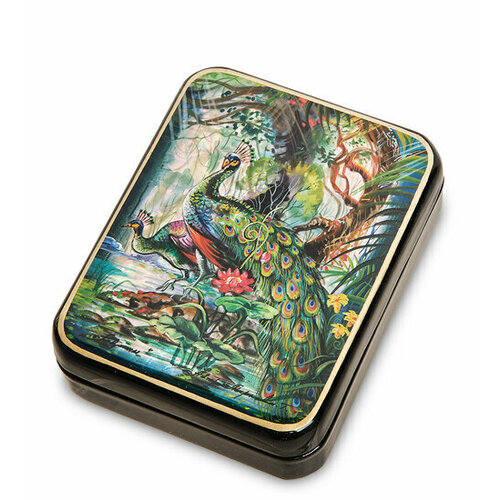 Шкатулка Павлины исп. Маркова ШК-55/170 (ручная работа) 113-7010055