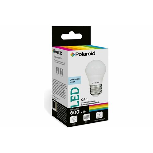 Светодиодная лампа Polaroid 220V G45 7W 6500K E27 600lm PL-G457276