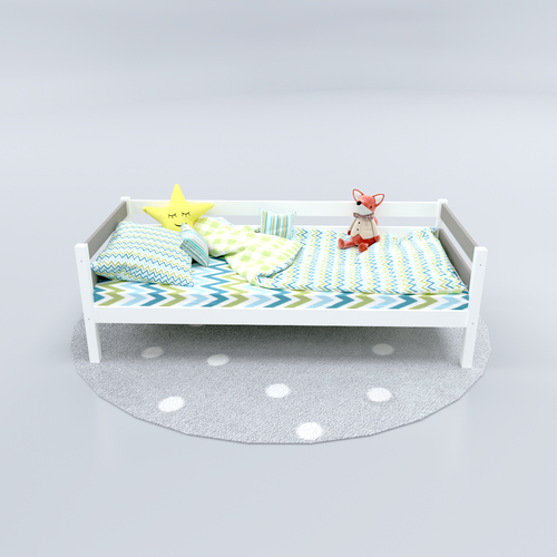 Детская кровать Савушка-02 1-ярусная 90х200 Капучино