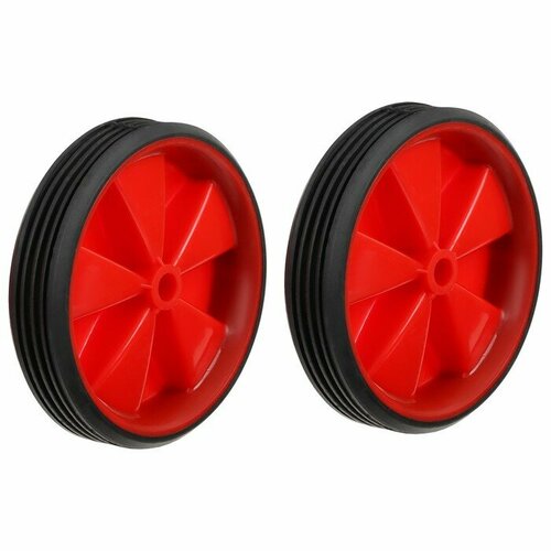фото Дополнительные колеса без кронштейнов, цвет красный