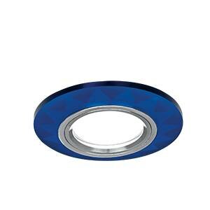 Gauss Светильник Mirror Gu5.3 1/50 гран. кристал cиний/хром