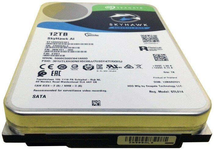 Жесткий диск Seagate Original SATA-III/12Tb/3.5 (ST12000VE001)