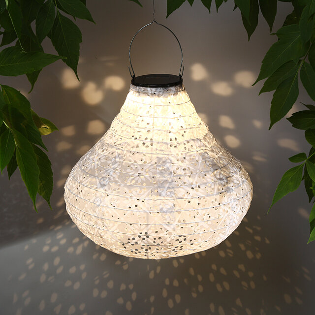 фото Koopman Подвесной светильник на солнечной батарее Solar Vittore 30*28 см белый, IP44 AF5000600