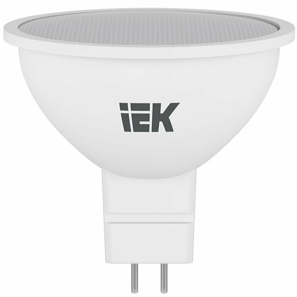 Лампа светодиодная GU5.3, 9 Вт, 230 В, софит, 4000 К, свет нейтрально-белый, IEK, MR16, LED