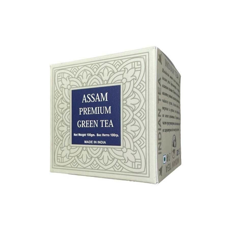 Bharat Bazaar Зелёный чай Ассам премиум Assam Premium Green Tea 100г