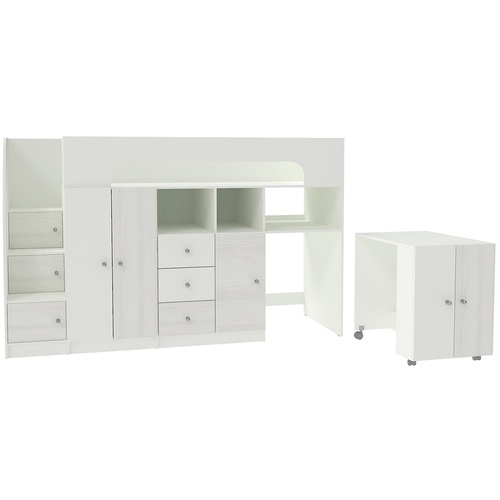 Кровать чердак Астра 11 Белое Дерево Белое Дерево