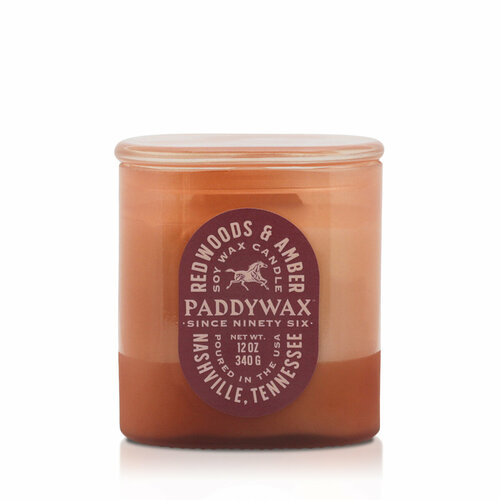 REDWOODS AMBER Большая свеча в стекле с 2 фитилями PaddyWax 5900₽