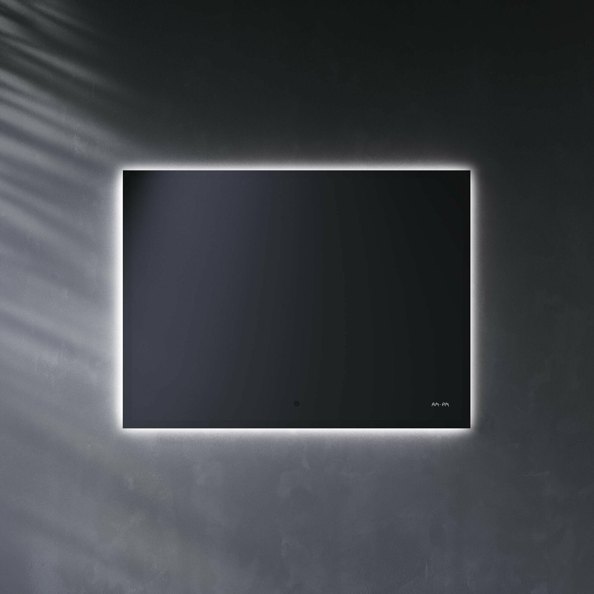 фото Зеркало для ванной AM.PM Brava 80 см, интерьерная LED-подсветка по периметру, бесконтактный ИК-сенсор, функция диммирования,