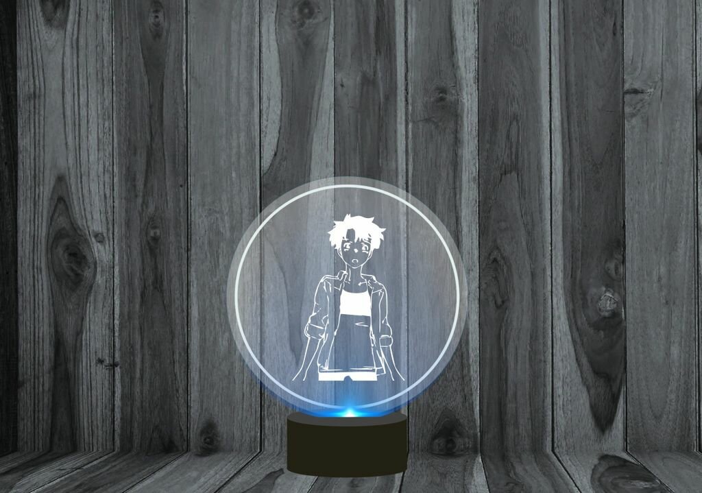 3D светильник, ночник Форма Голоса №3