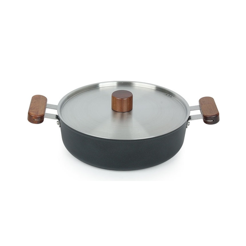 Кастрюля Oslo 3 л. IH 24 см низкая для индукционных плит с крышкой