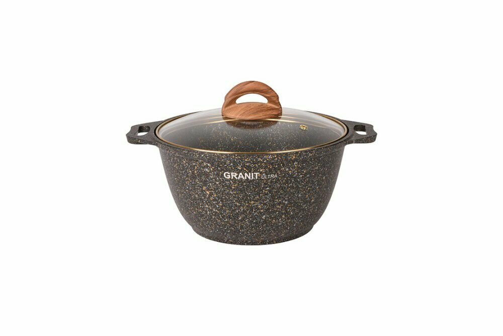 фото Кастрюля Kukmara Granit Ultra BlackGold 3 л кгбг32а