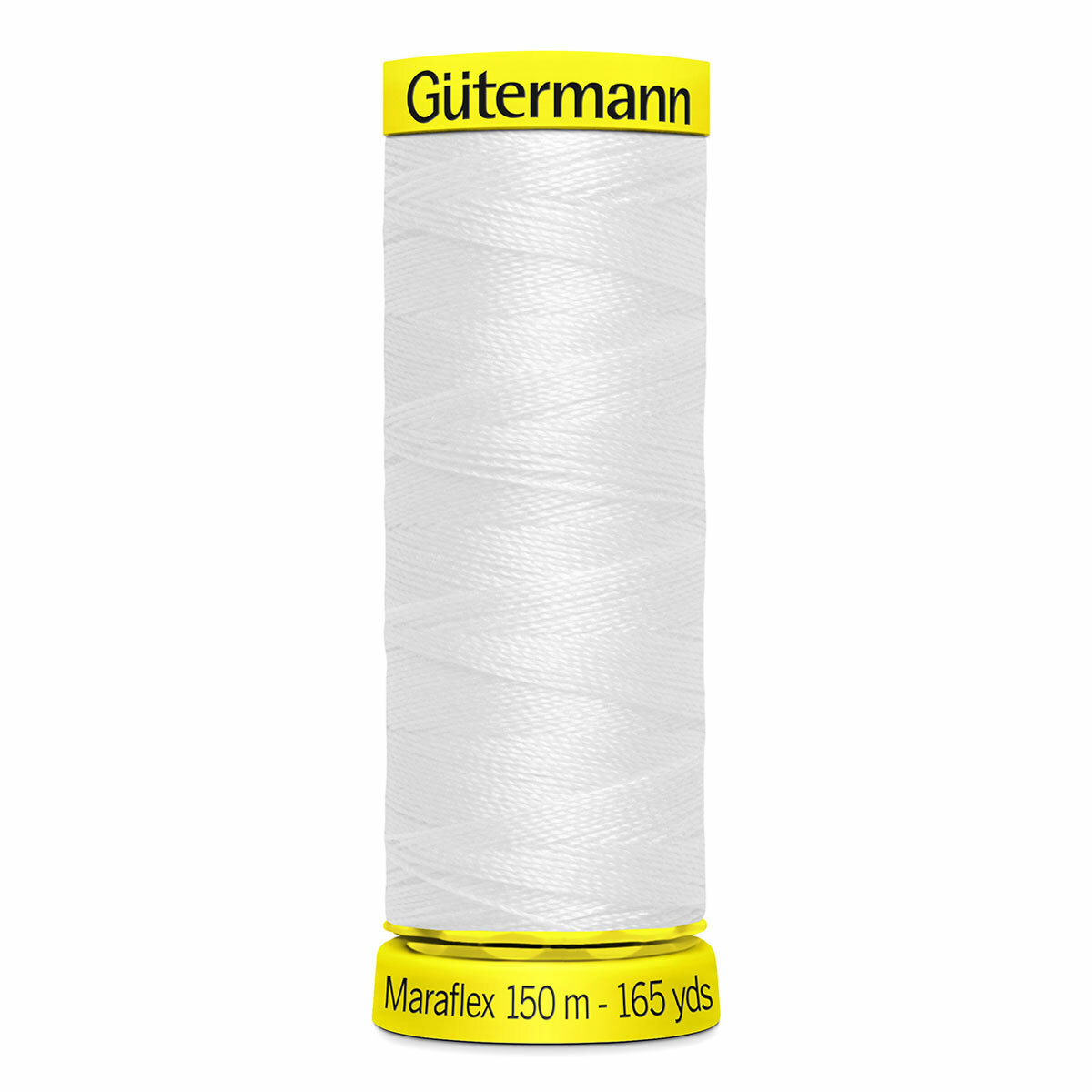 Нить Gutermann Maraflex 120/150 м для эластичных, трикотажных материалов, 100% ПБТ, 1 шт, белый