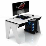 Геймерские игровые столы и кресла Инновационный компьютерный стол DX ENZO (white edition) белый - изображение