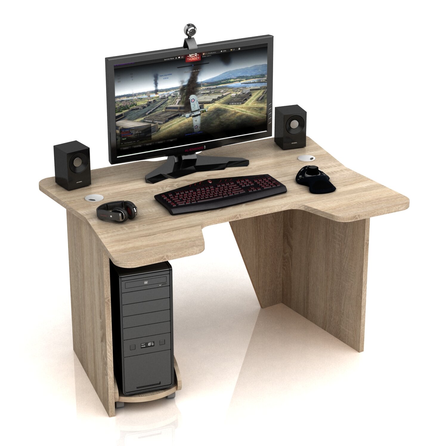 Геймерский компьютерный стол DX Comfort Дуб Сонома