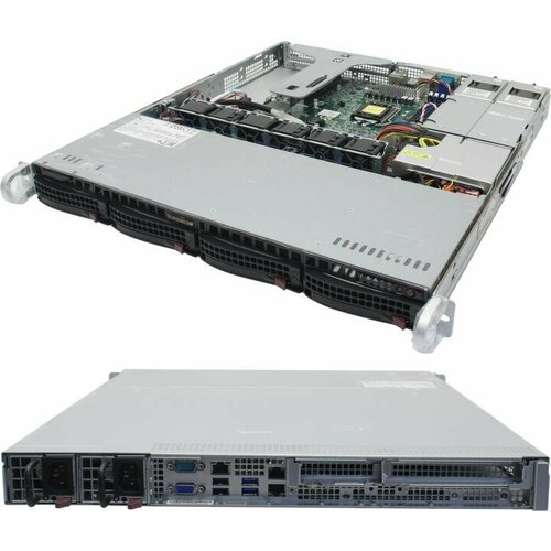 Сервер в корпусе высотой 1U Никс sS6000/1U S635G1Bi Xeon E 2386G/32 ГБ/1 x 512 Гб SSD/Aspeed AST2600