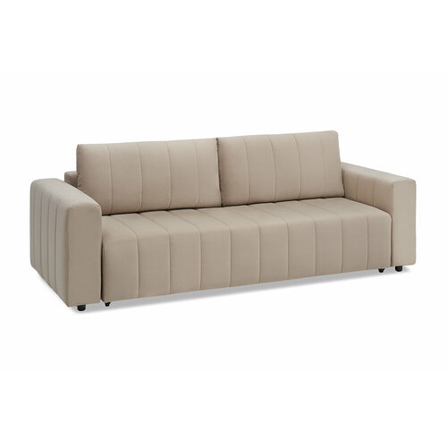 Диван Пиррогрупп Малибу еврокнижка велюр бежевый 243x103x93 см