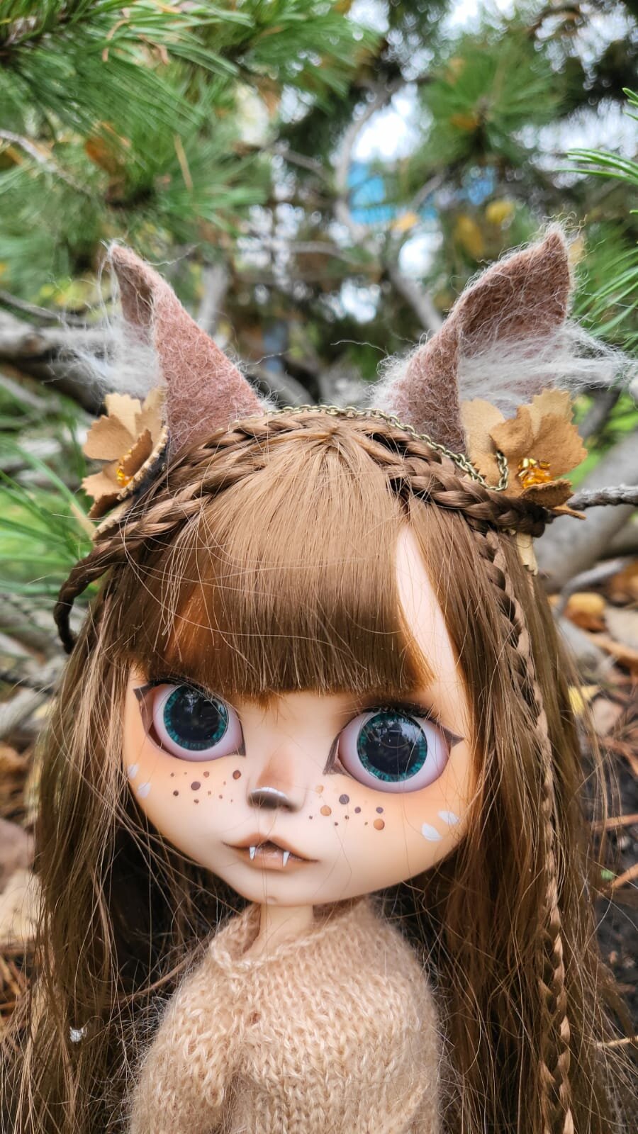 Кукла Блайз Кастом (Blythe custom) *Лесная кошка*