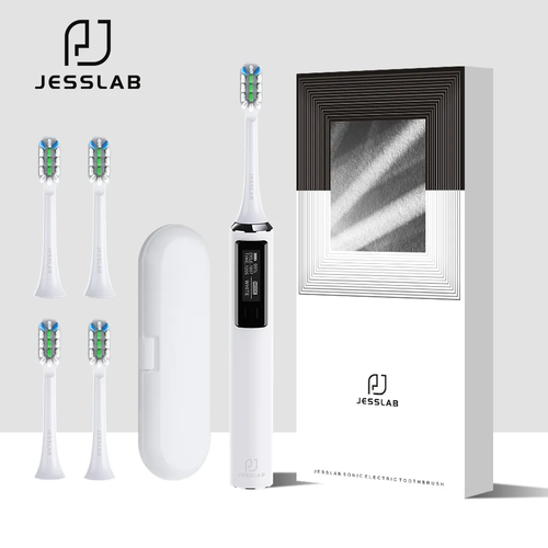 Электрическая зубная щетка JESSLAB Z30 white ультразвуковая водонепроницаемая с OLED-экраном 240000₽
