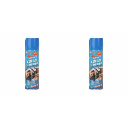 Силиконовая смазка, Авто мастер, 225 мл, аэрозоль, 2 штуки