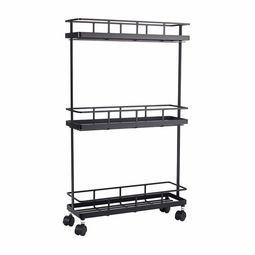 Стеллаж на колесах 660х390х120 мм Ulitka Overtop черный 7410407125614 8533₽