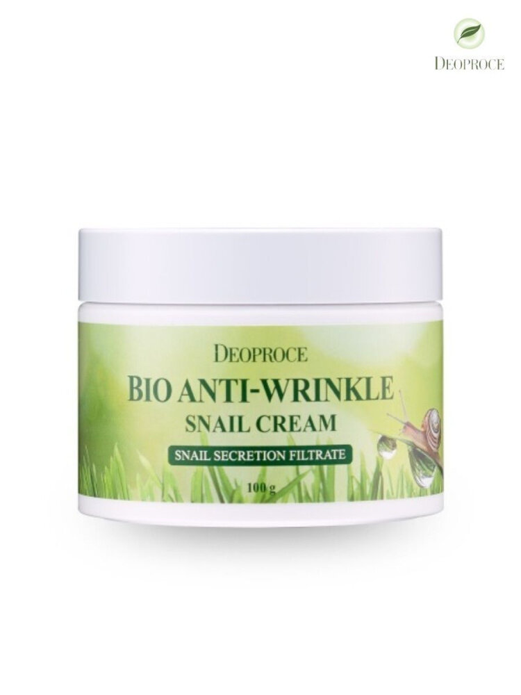 Deoproce BIO Крем для лица антивозрастной с экстрактом улитки BIO ANTI WRINKLE SNAIL CREAM