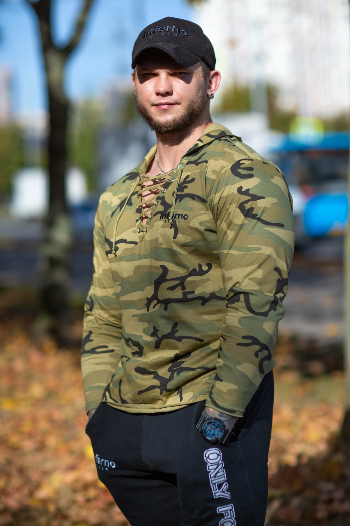 Футболка Inferno Style, размер M, милитари — фото 1