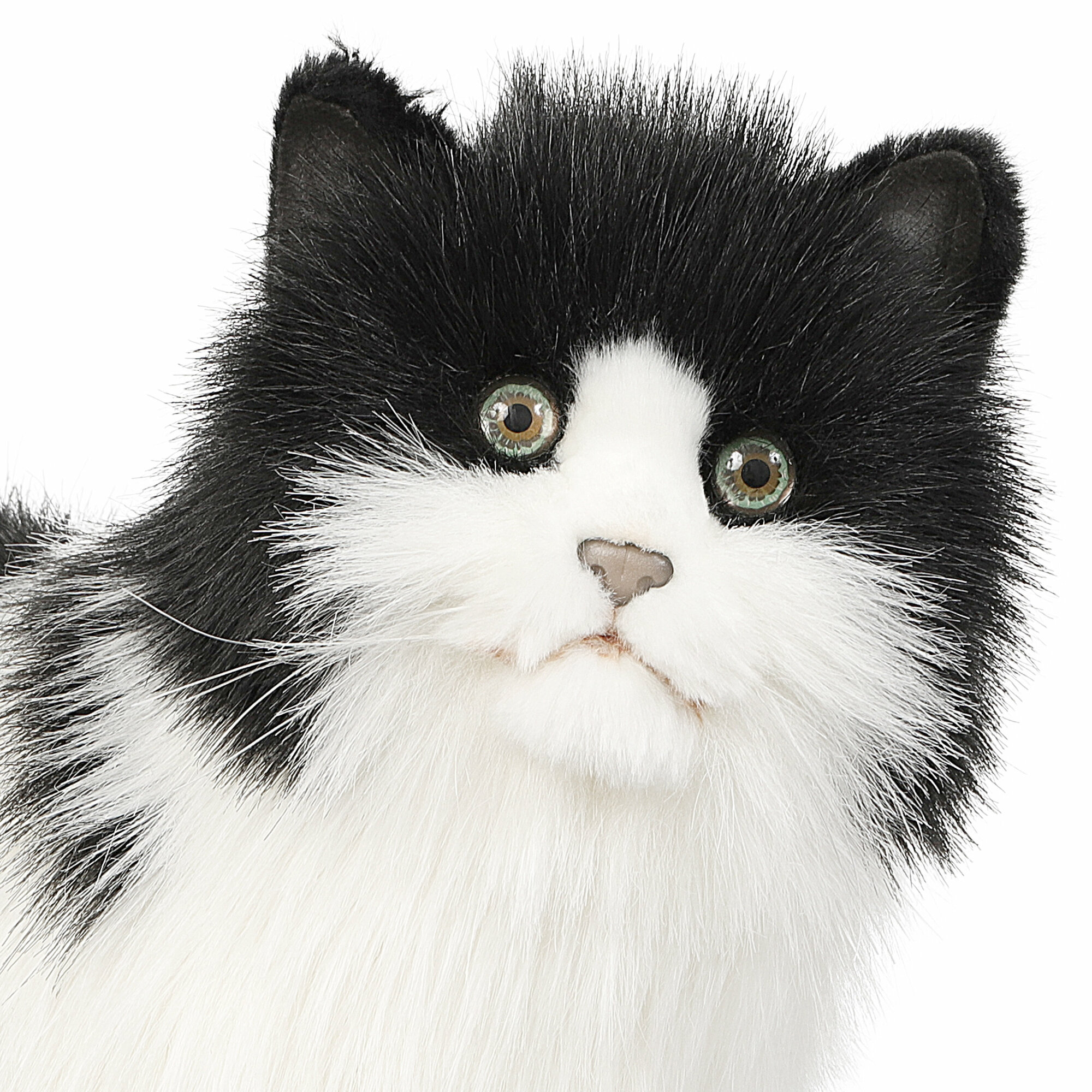 Мягкая игрушка Hansa Кошка черно-белая 40 см - фото №14