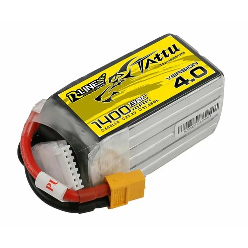 Аккумулятор Tattu R-Line V4.0 1400мАч 6S 130C LiPo XT60