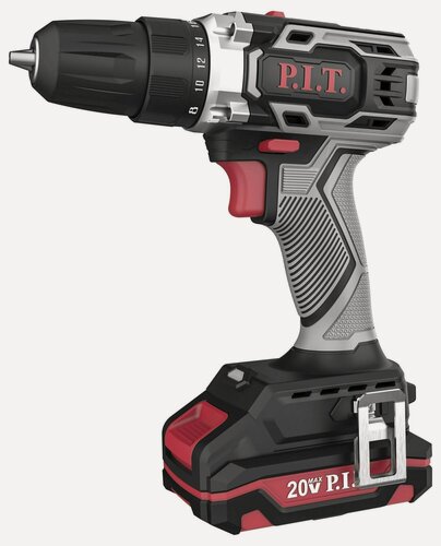 Изображение товара Дрель-шуруповёрт P.I.T PBM20H-10B, 20В, аккумуляторная, быстрозажимной патрон