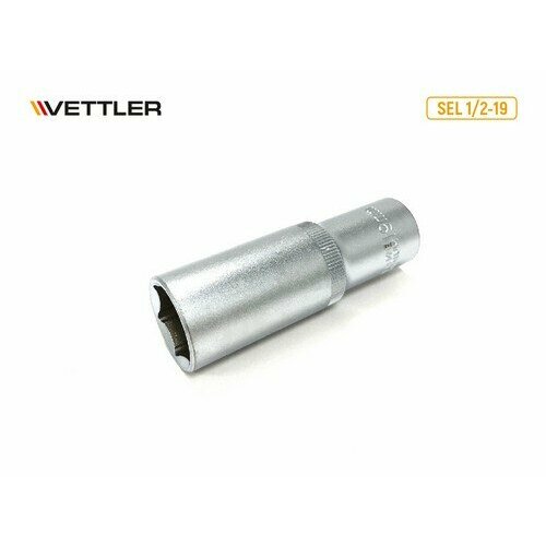 VETTLER Головка 6-гранная глубокая 1/2DR 19 мм (VETTLER) vettler головка 6 гранная 1 2dr 10 мм vettler