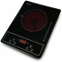 Настольная плитка стеклокерамическая инфракрасная Ginzzu HCC-102 1 конф, 2000вт