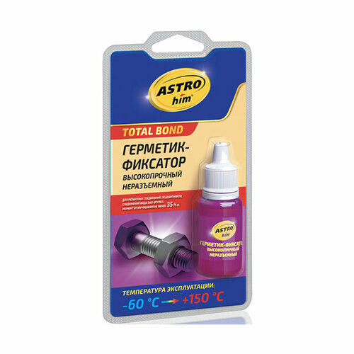 Astrohim Герметик-фиксатор высокопрочный неразъёмный Total Bond 6 мл 619₽