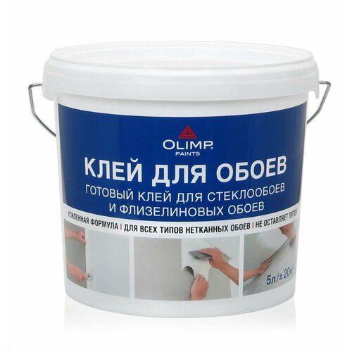 клей для стеклообоев ostin OLIMP Клей для стеклообоев -30С (5л)